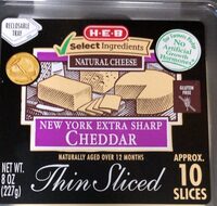 New York Cheddar Thin Sliced Cheese