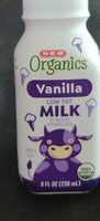 Organics vanilla low fat milk