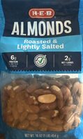 Almonds roasted and lightly salted