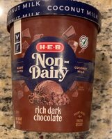 Non dairy chocolate frozen dessert made with coconut milk