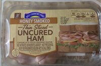 Thin sliced incurrd ham