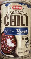 Texas style chili with beans