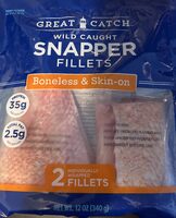 Wild caught snapper fillets