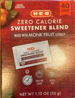 Sweetner blend with monk fruit