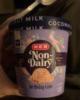 Non dairy ice cream bday cake