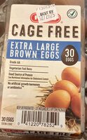 Cage Free Extra Large Brown Eggs