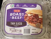 H-E-B Roast beef thin sliced
