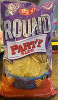 Round party size tortilla chips