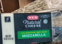 Natural Cheese Low-Moisture Part-Skim Mozzarella