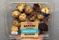 Two-Bite Choclaty Dipped Macaroons
