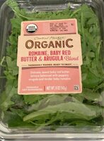 Organic Romaine, baby red butter & arrugula blend