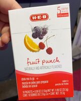 Fruit punch naturally and artificially flavored drink mix