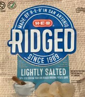 Ridged lightly salted chips