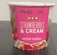 Strawberries and cream instant oatmeal