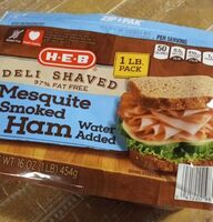 Mesquite smoked ham