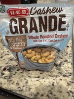 Whole Roasted Cashew with Sea Salt/Con Sal de Mar