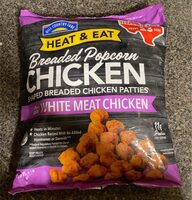 Breaded Popcorn Chicken Shaped Breaded Chicken Patties
