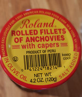 Roland rolled fillets of anchovies