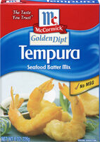 Golden dipt tempura seafood batter mix