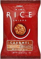 Mini rice crisps caramel