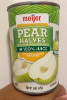 Pear Halves In 100% Pear Juice From Concentrate