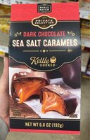Dark chocolate sea salt caramels