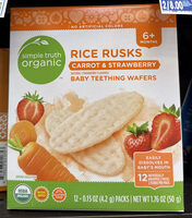 Rice Rusks Carrot & Strawberry