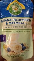 Baby Food Puree, Banana Blueberry Oatmeal