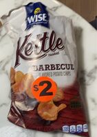 Barbecue flavored kettle cooked potato chips