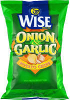Onion & garlic flavored potato chips