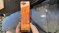 Cheese on cheese crackers