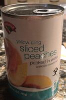 Yellow cling sliced peaches