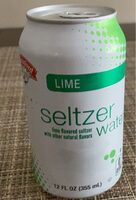 Lime seltzer water