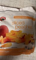Frozen sliced peaches