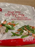 Sugar Snap Peas, Carrots, Onions, Mushrooms