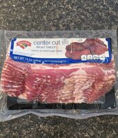 Center cut sliced bacon