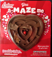 Double crisp chocolaty 'n smooth... crisp 'n cruncy candy ball