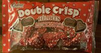 Double crisp chocolate hearts