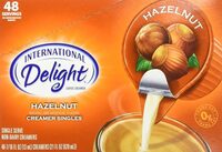 Hazelnut nondairy creamer cups