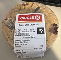 Chocolate chunk cookies
