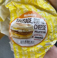 Sausage egg and cheese muffin