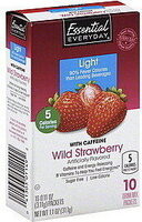 Light With Caffeine Wild Strawberry Drink Mix, Wild Strawberry