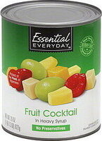 Fruit cocktail in heavy syrup