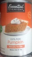 100% pure pumpkin
