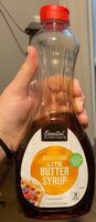 Artificially flavored lite butter syrup