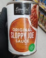 Essential everyday, sloppy joe, original sauce