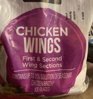 Chicken wings first & second wing sections