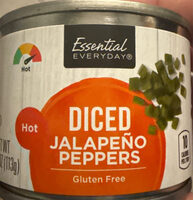 Diced jalapeno peppers