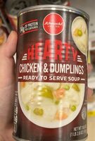 Chunky chicken & dumplings ready to serve soup