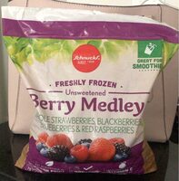 Unsweetened berry medley whole strawberries